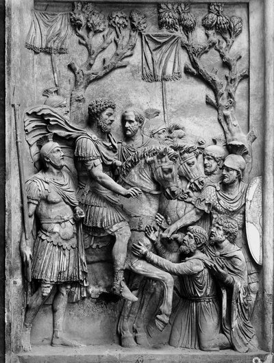 Relief Depicting Marcus Aurelius with the Subjugated Germans by Unbekannt Unbekannt